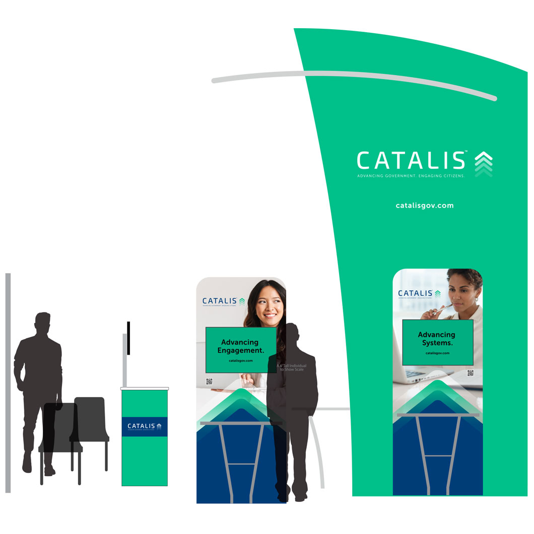 CATALIS Brand Rollout booth materials