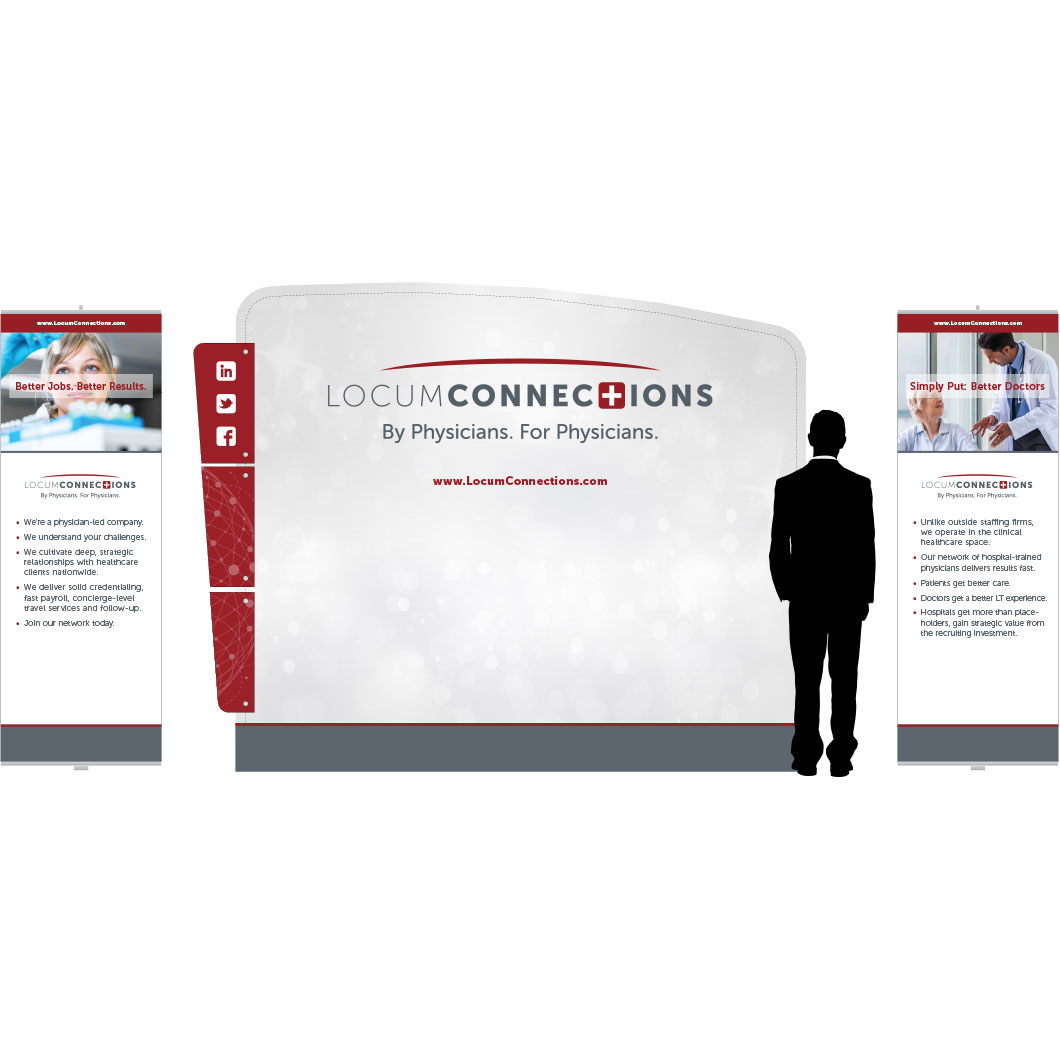 Locum Connections Trade Show Banners  